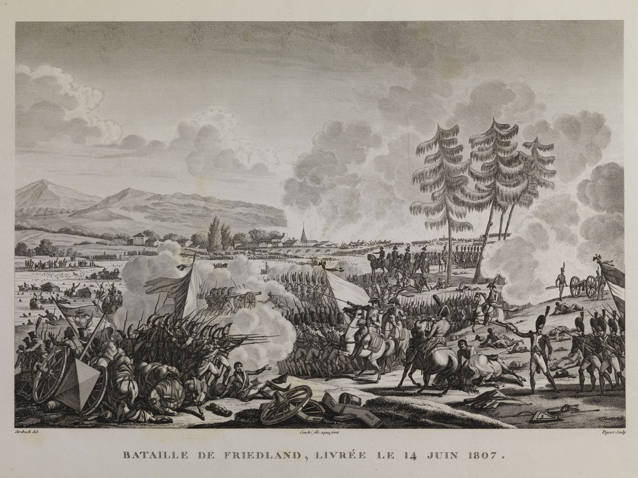 Batalha de Friedland, por volta de 14 de junho de 1807 de François Pigeot