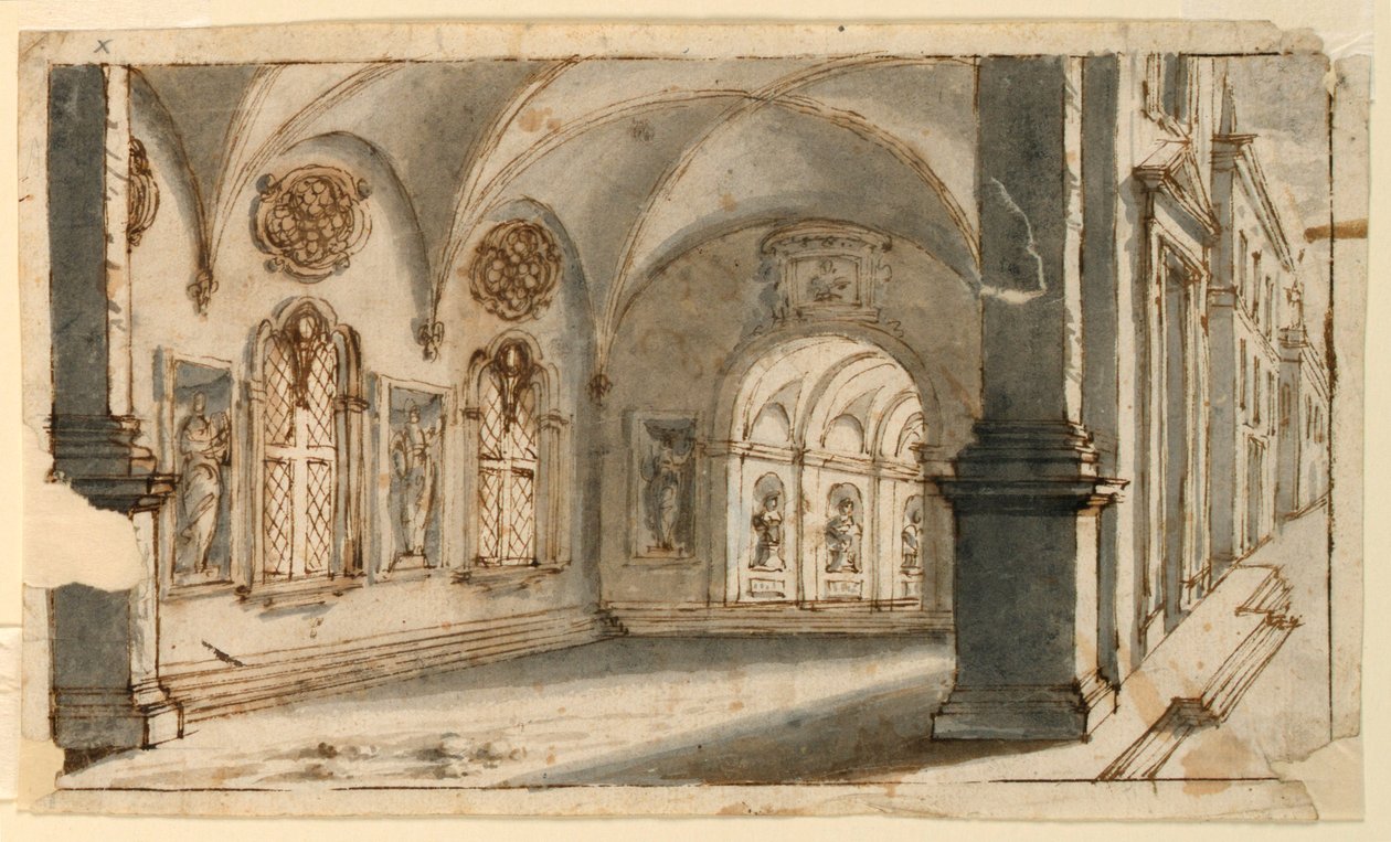 Design de palco, dentro de absides de Pio Panfili