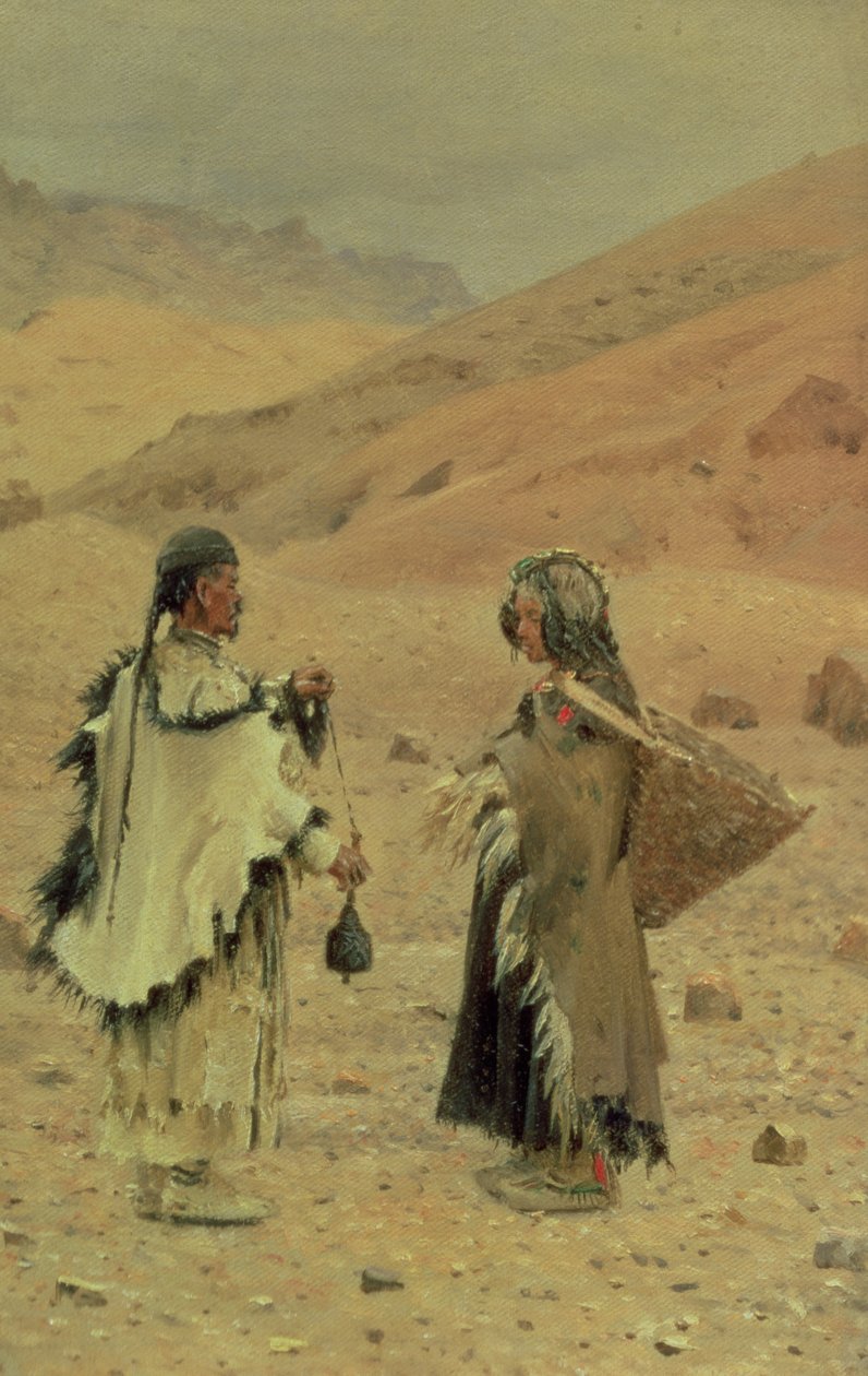 Tibetanos Ocidentais, 1875 de Piotr Petrovitch Weretshchagin