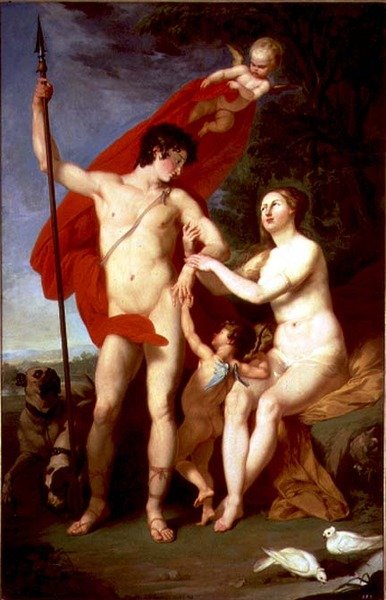 Vénus e Adónis de Piotr Ivanovich Sokolov