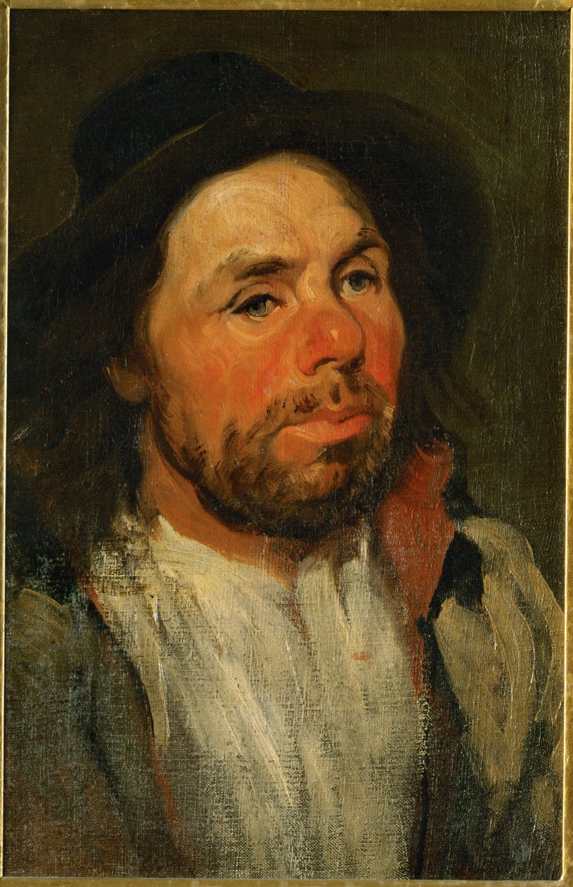 Agricultor com chapéu (óleo sobre tela) de Piotr Michalowski