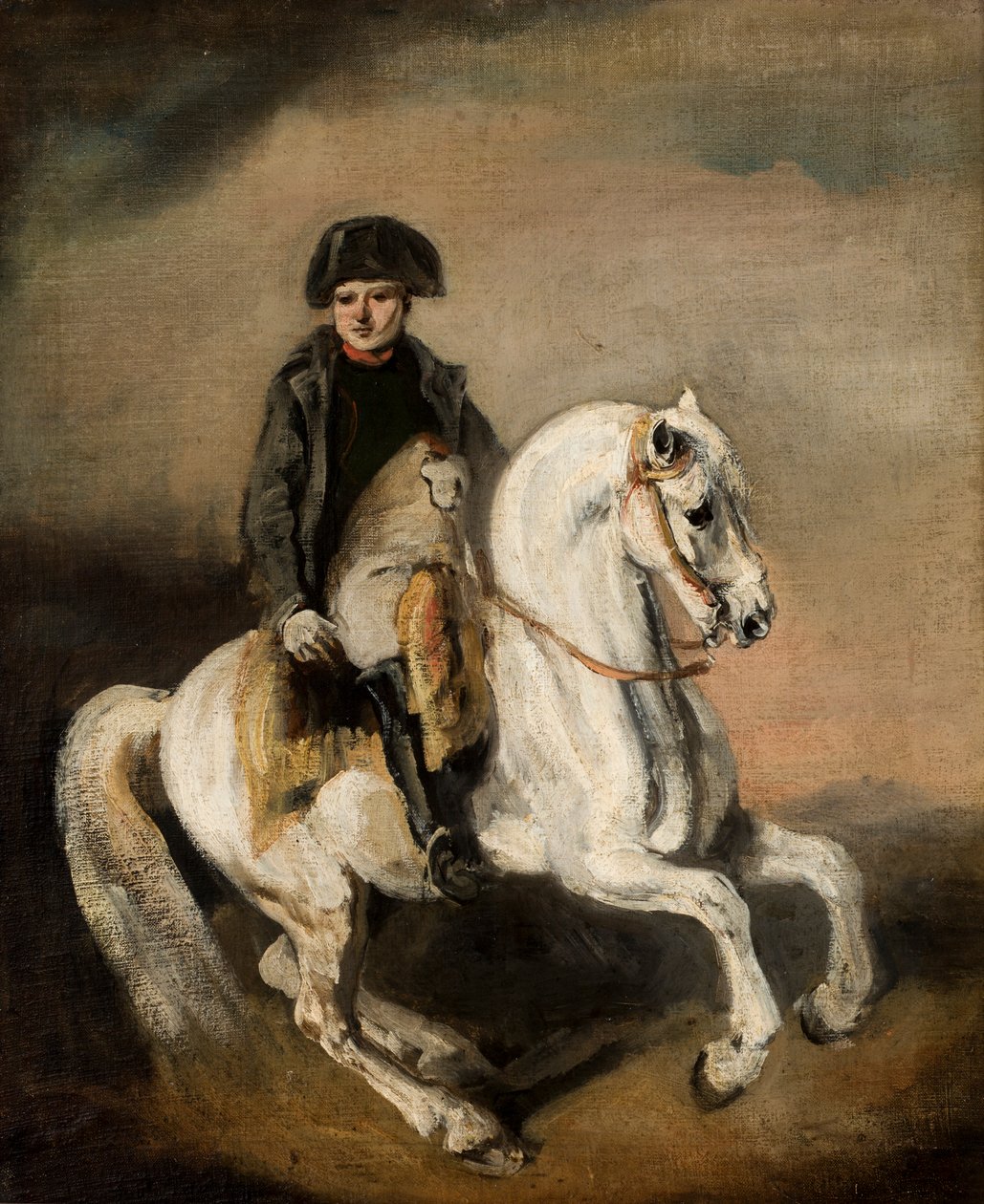 Napoleão sobre cavalo (óleo sobre tela) de Piotr Michalowski