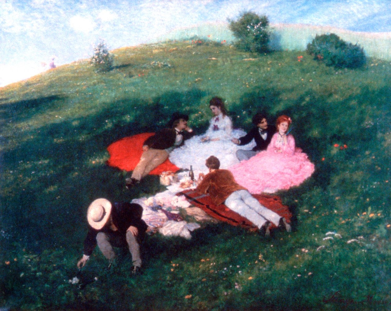 Piquenique em maio de 1873 de Pál Szinyei Merse