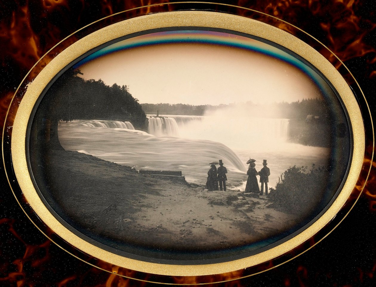 Daguerreótipo das Cataratas do Niágara por Babbitt, c.1855 (daguerreótipo) de Platt D. Babbitt