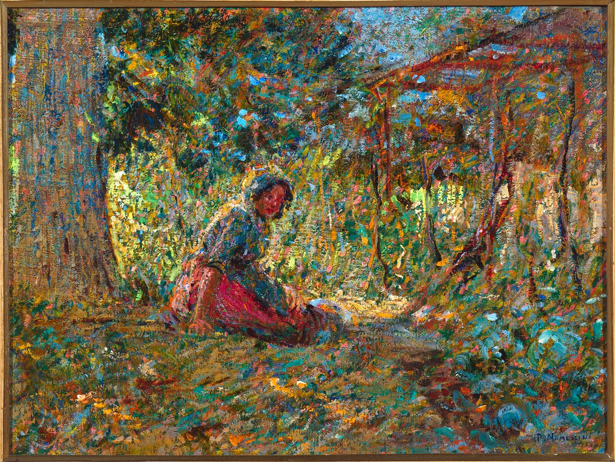 No jardim, c.1891 de Plinio Nomellini