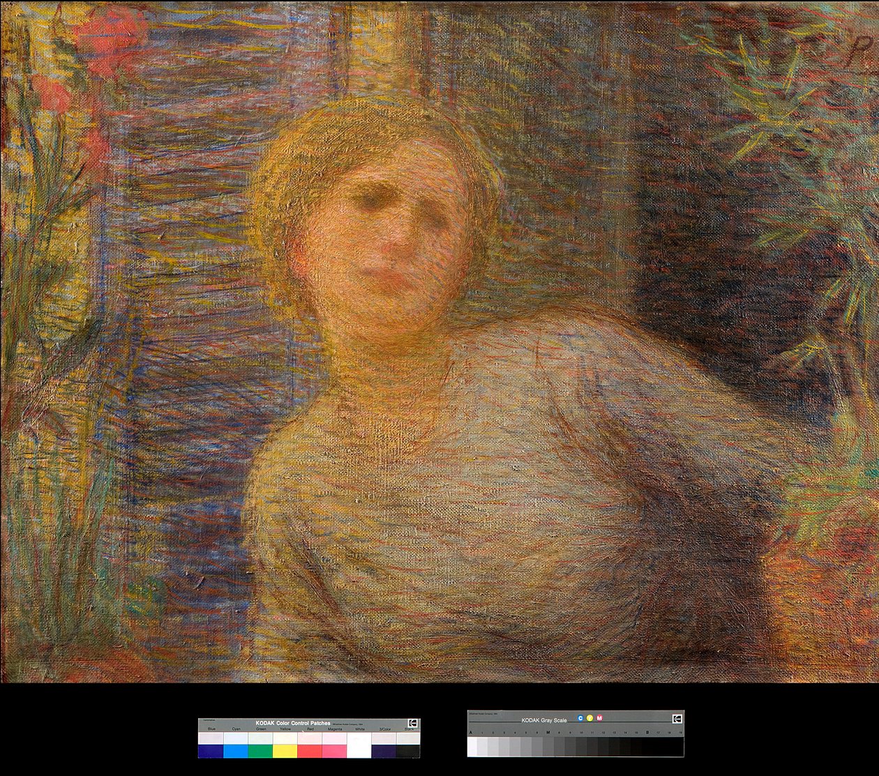 A rapariga à janela Pintura de Plinio Nomellini (1866-1943) 1891 Coleção particular de Plinio Nomellini