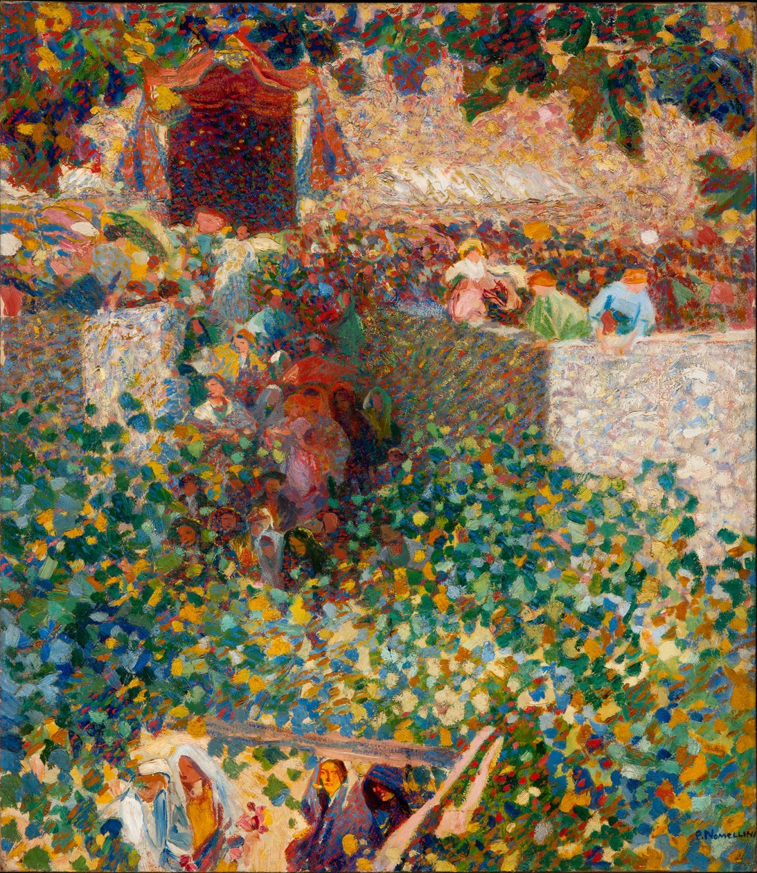 Festival da Aldeia, 1912-1913. de Plinio Nomellini