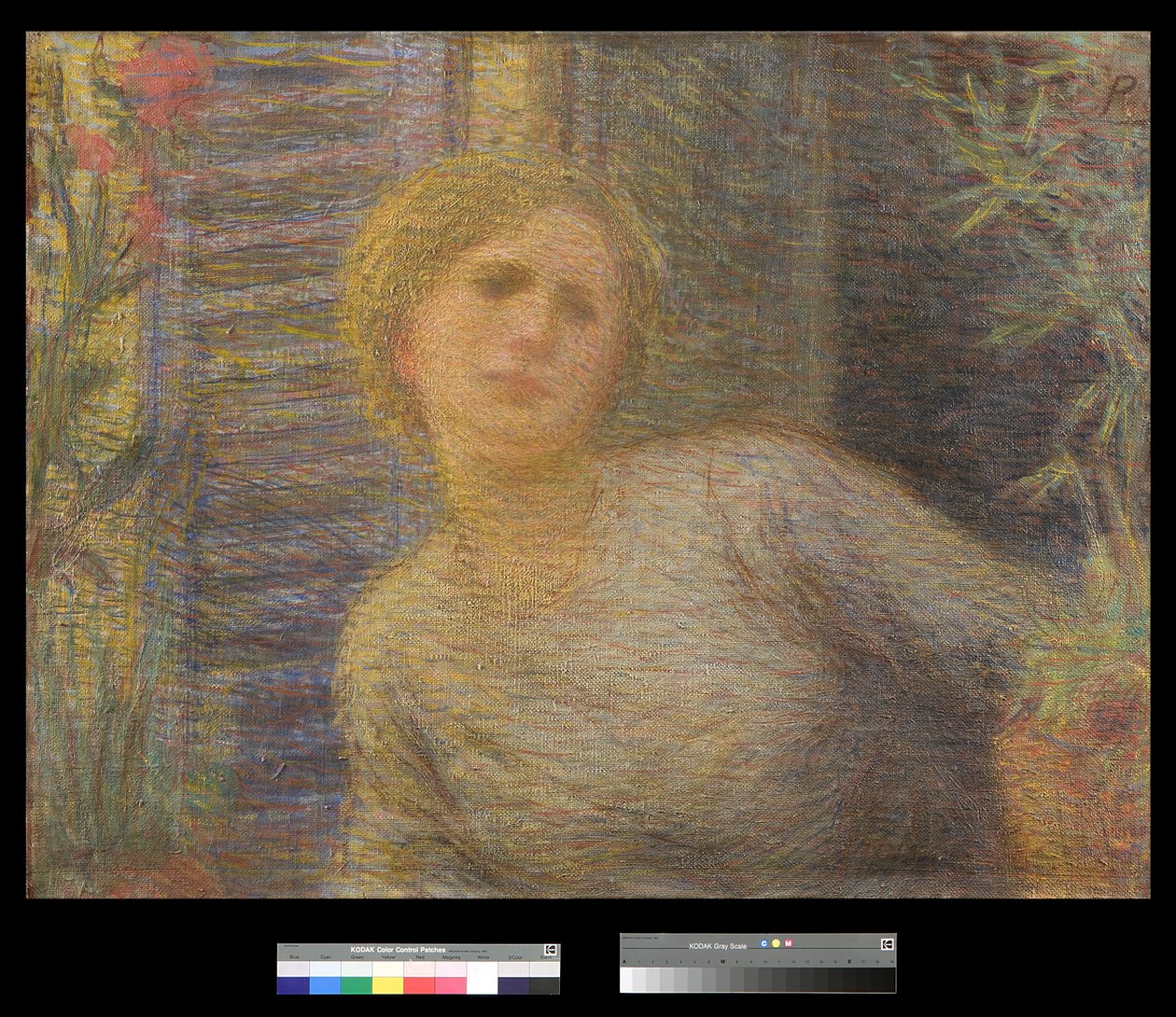 Jovem mulher na janela, 1891 de Plinio Nomellini
