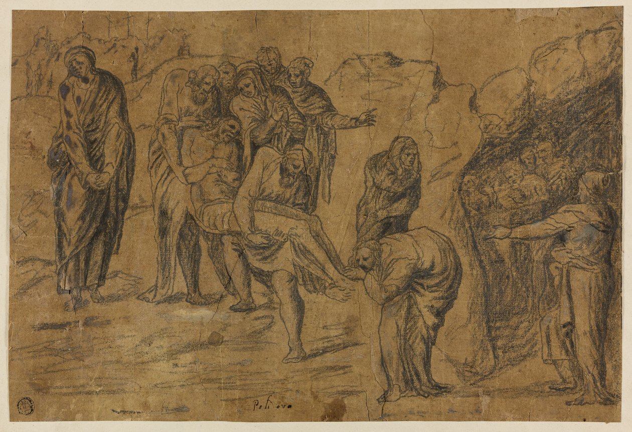 Sepultamento de Cristo de Polidoro da Caravaggio