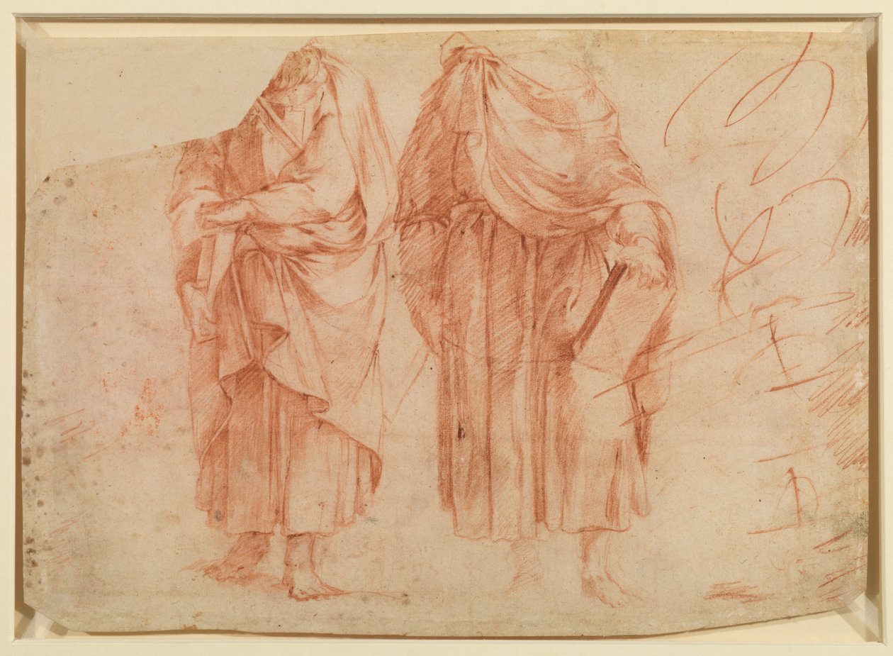 Três frisos de ornamento grotesco, verso, século XVI de Polidoro da Caravaggio