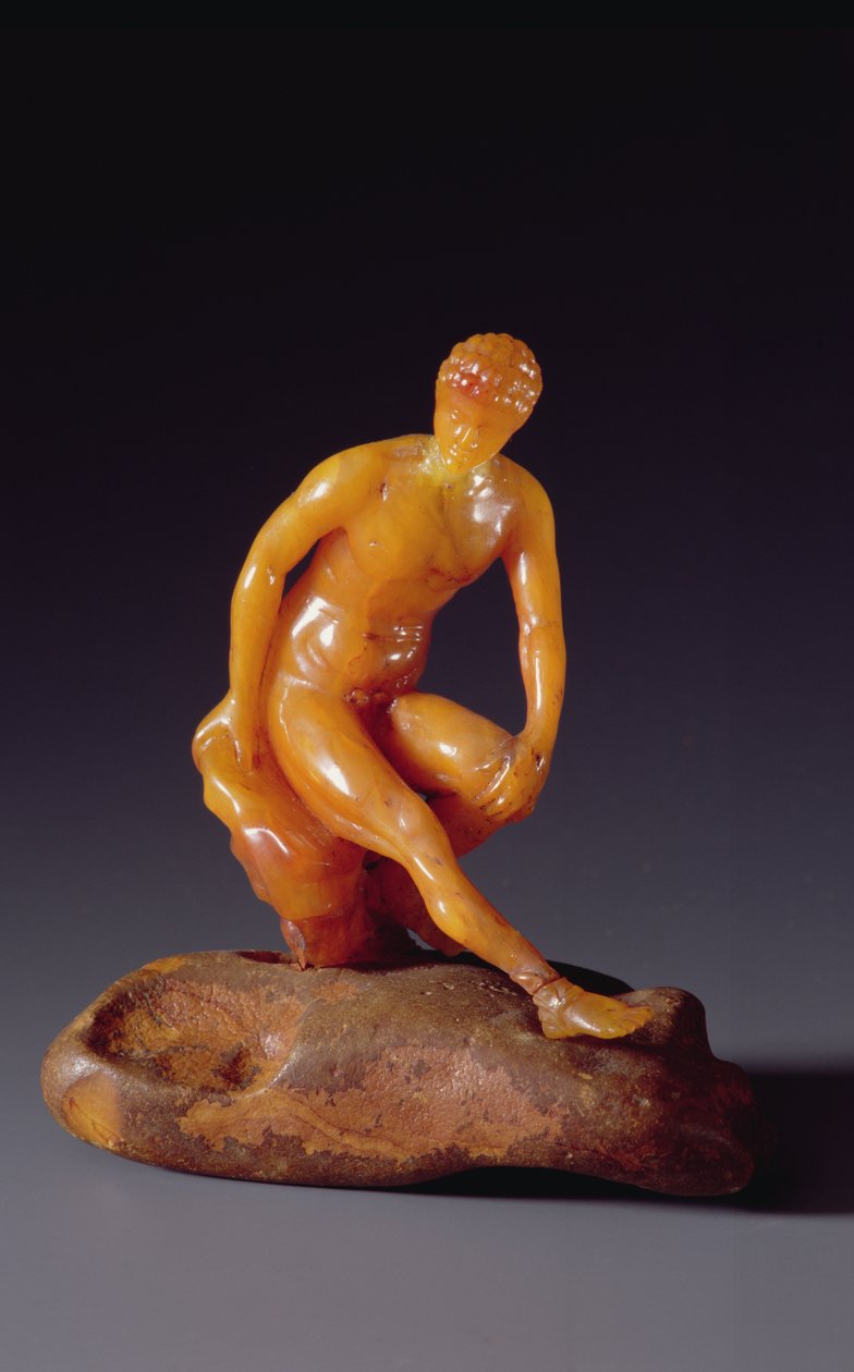 Figura de Hermes, c.1600 (âmbar) de Polish School