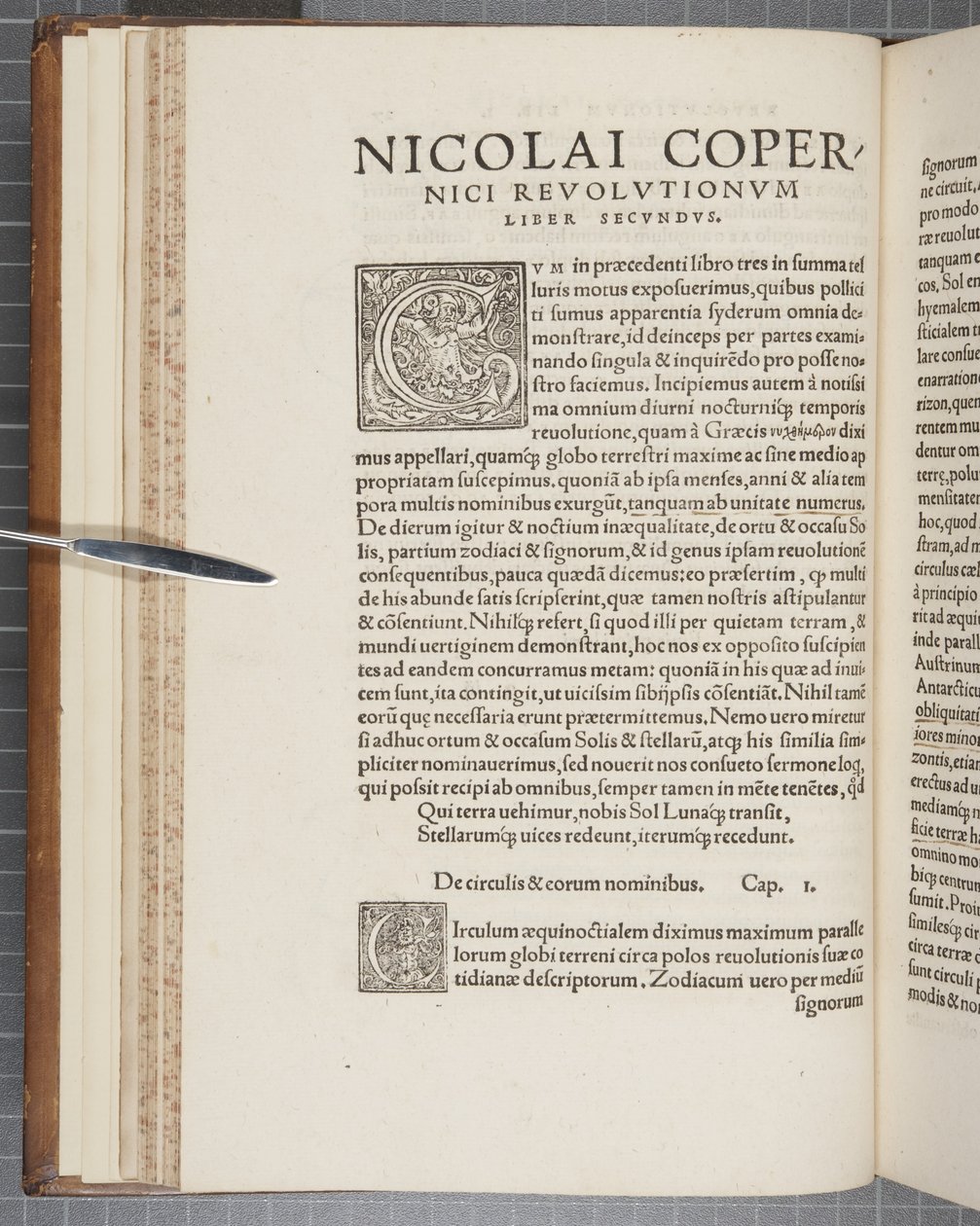 Livro II, "revoluções do celestial", de Nicholas Copernicus de Polish School