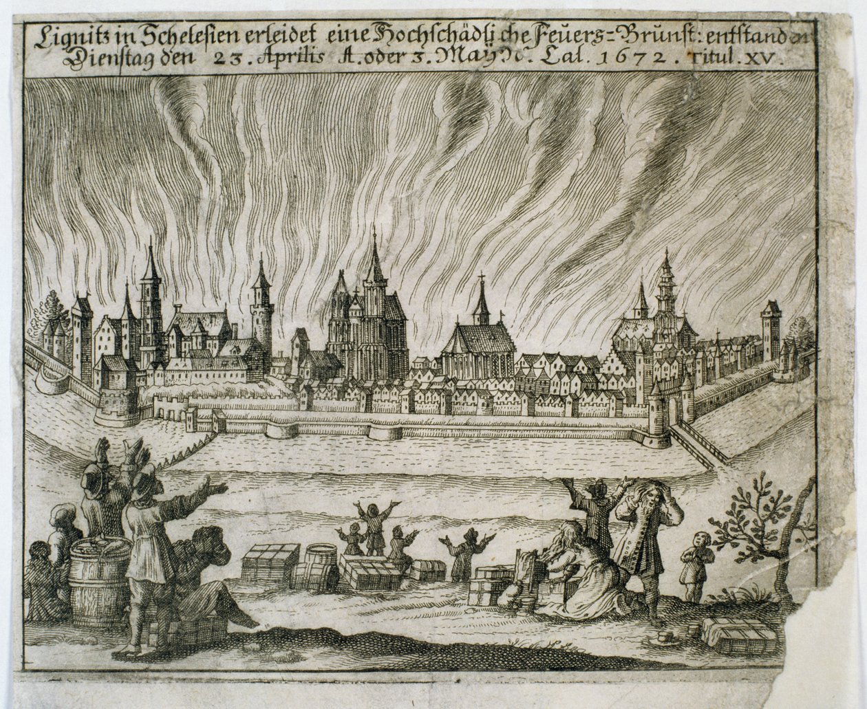 Lenda do Fogo dos Dois, 1672 de Polish School