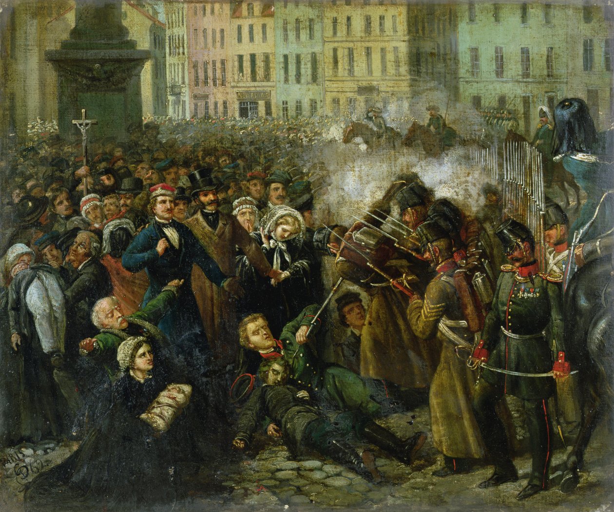 Massacre de Michal Landy, 8 de abril de 1861 de Polish School