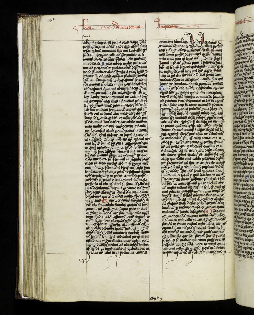 Página 294 do Livro 18 das Antiguidades Judaicas de Josephus Flavius, Tyniec de Polish School