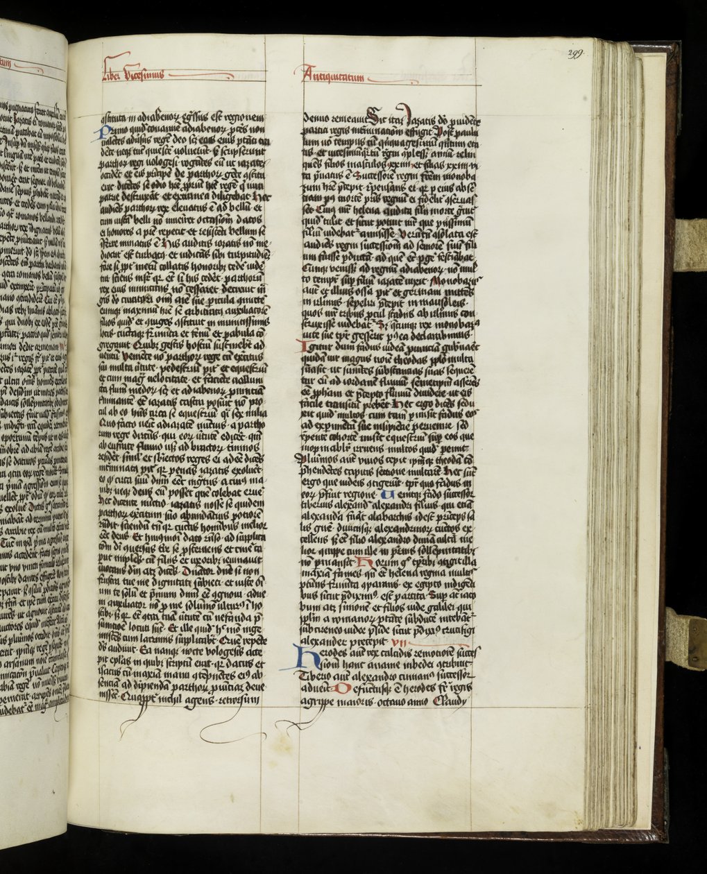 Livro 299 da página 20 de "Antiguidades Judaicas de Josephus Flavius, Tyniec de Polish School