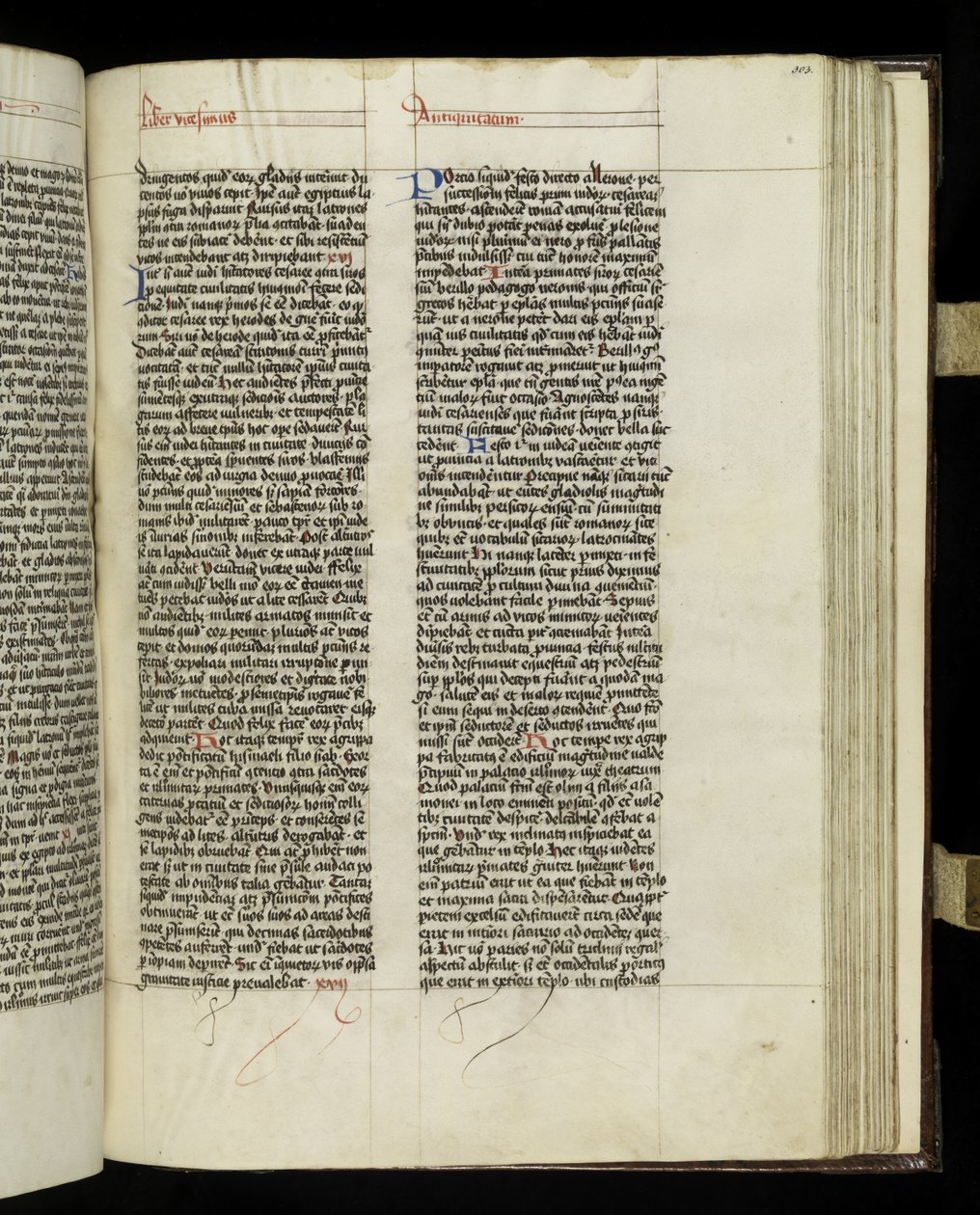 Página 303 do Livro 20 de "Antiguidades Judaicas de Josephus Flavius, Tyniec de Polish School