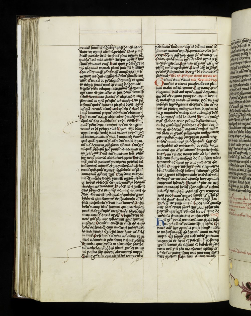 Página 306 do Livro 20 de "Antiguidades Judaicas de Josephus Flavius, Tyniec de Polish School