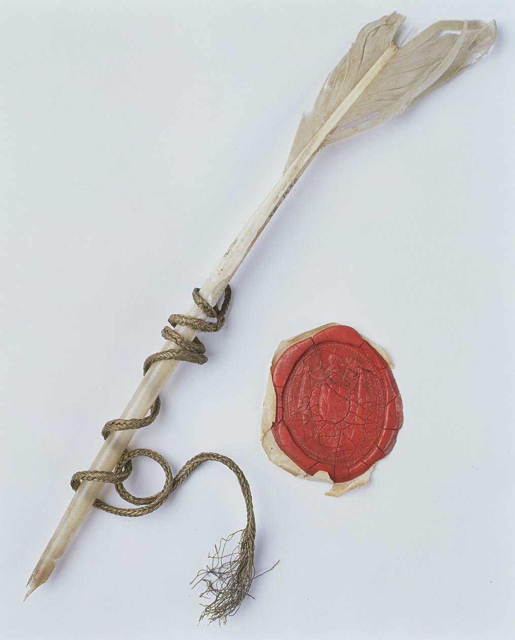 Caneta de pena e selo de cera, 1802 de Polish School