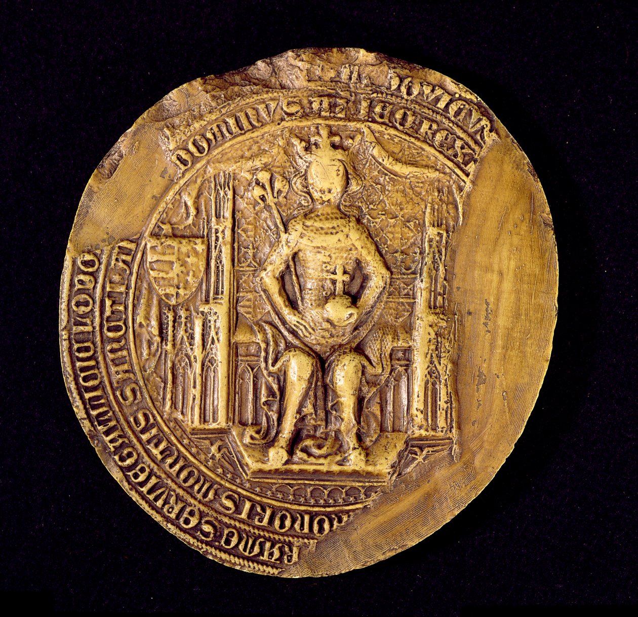 Selo de Luís I (1326-82) o Grande Rei da Polônia de Polish School