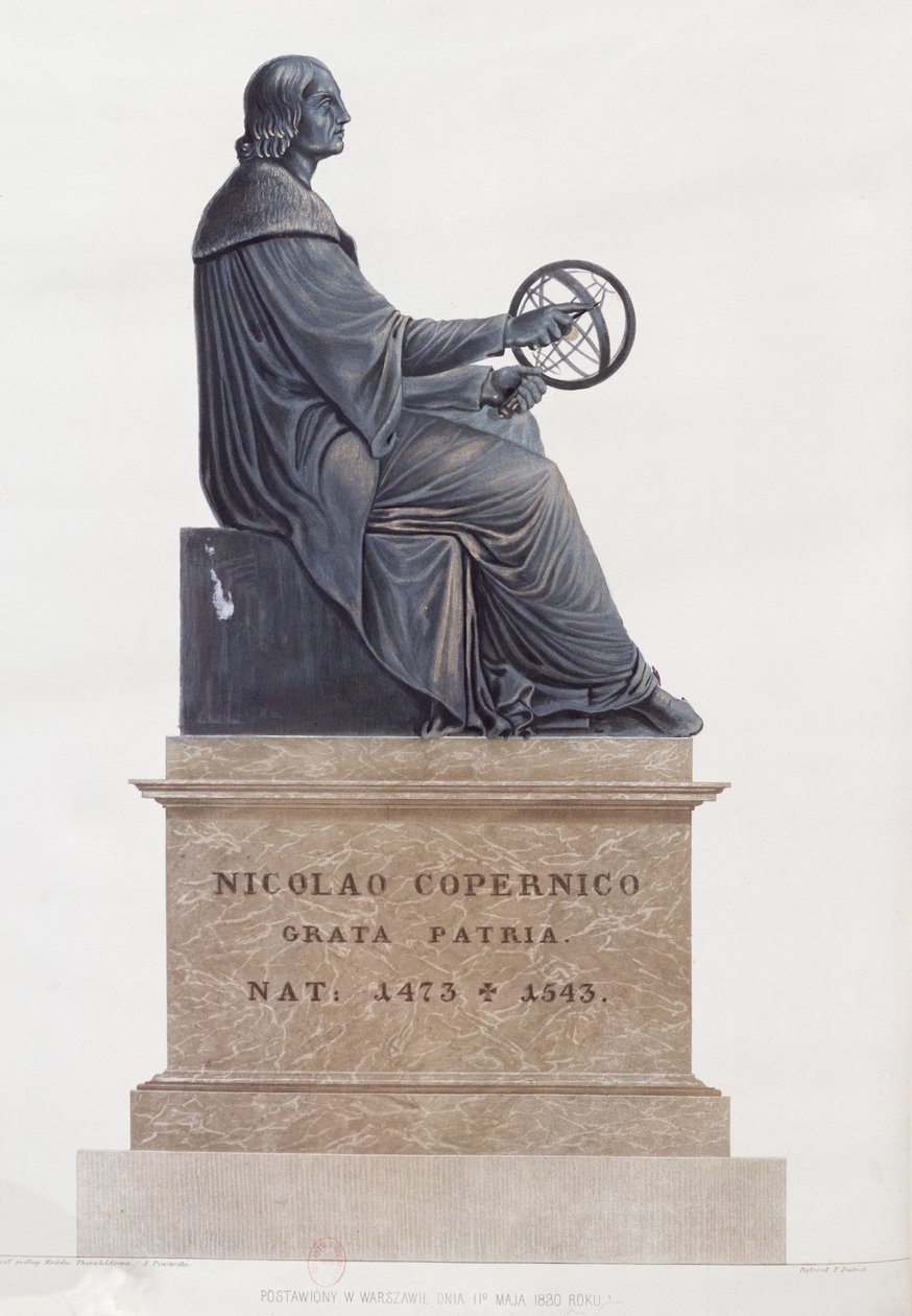 Estátua de Nicolau Copérnico (1473-1543) 1854 de Polish School