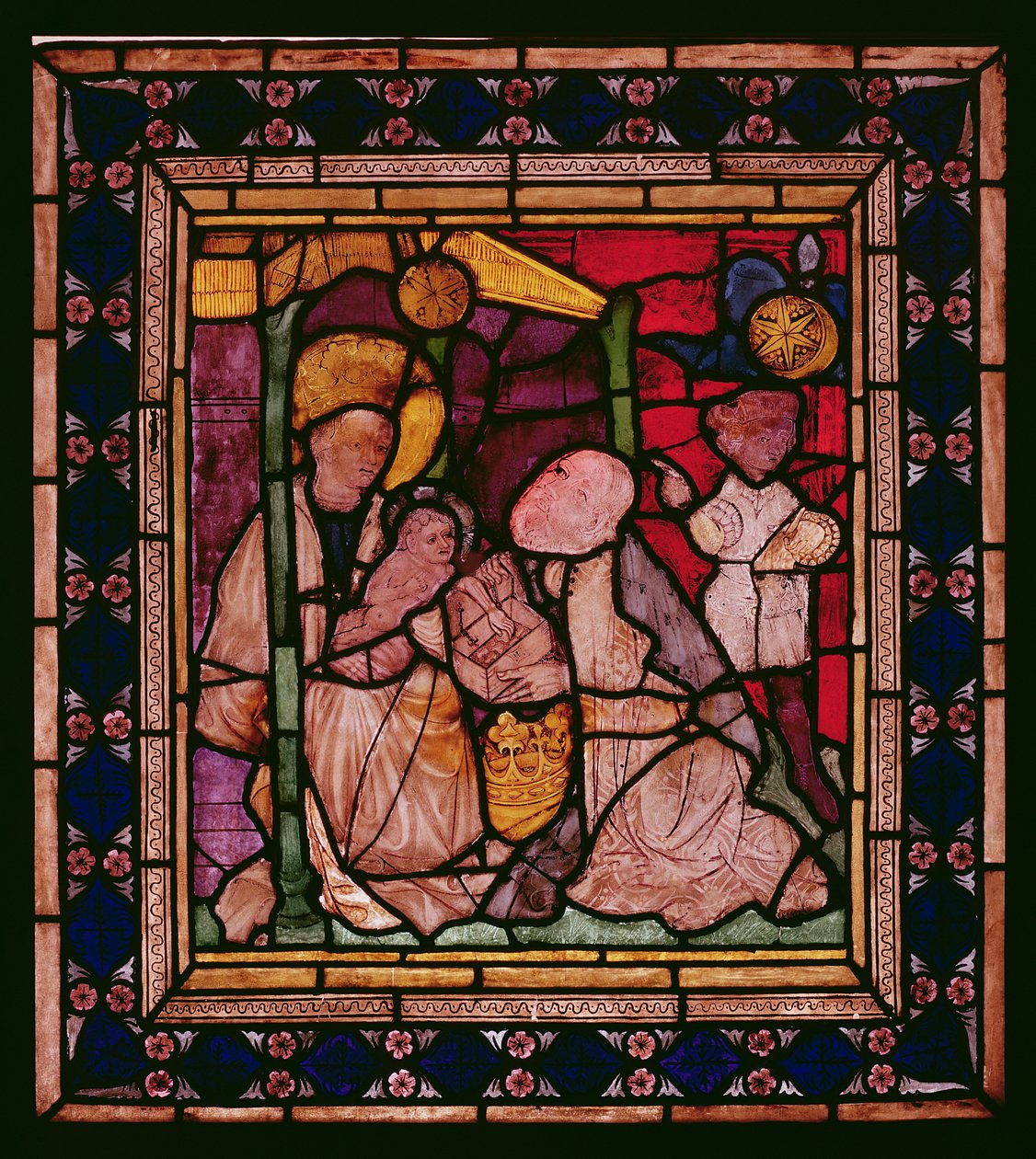 A Adoração dos Magos, 1430-40 de Polish School
