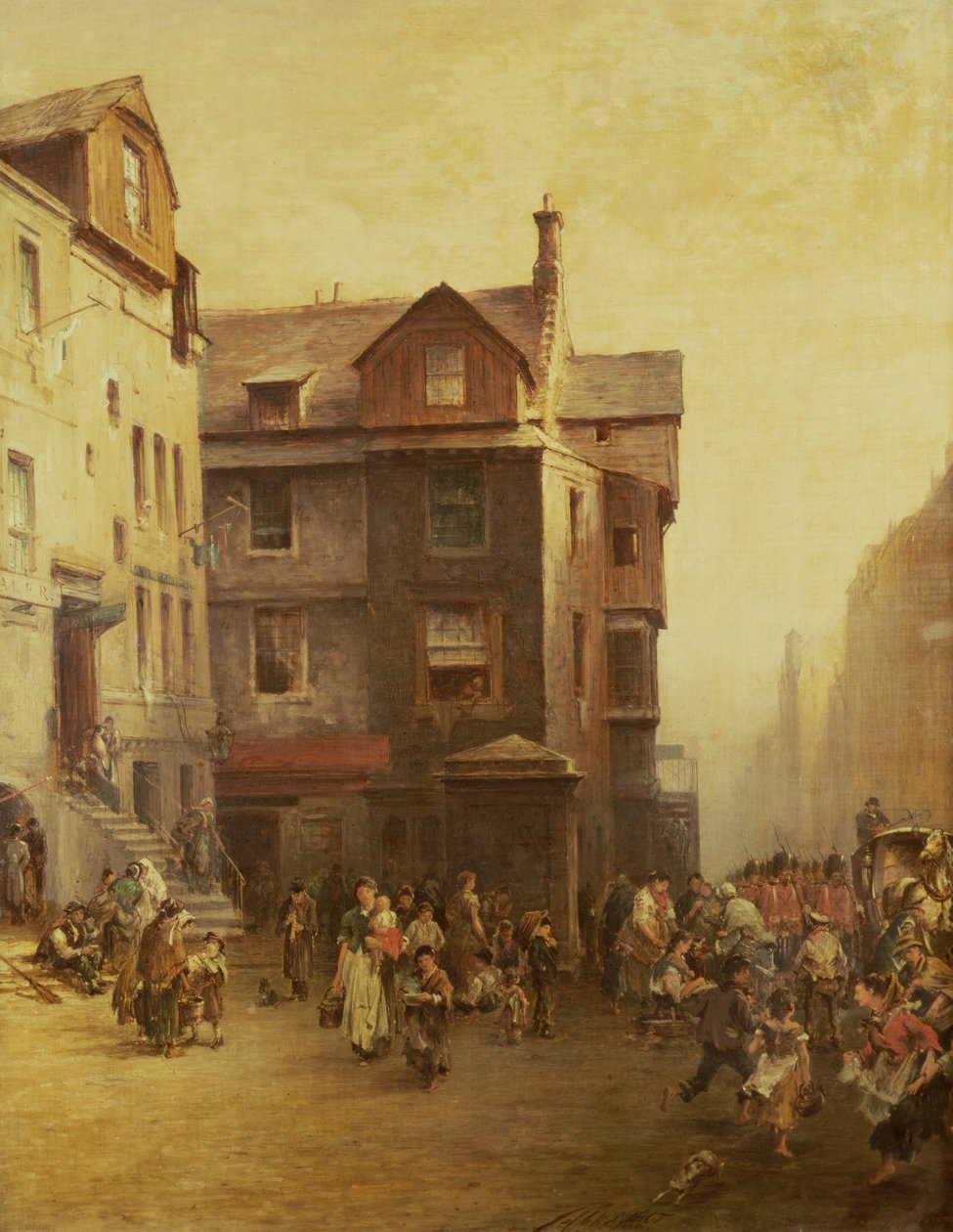 Casa de John Knox, High Street, Edimburgo, 1885 de Pollok Sinclair Nisbet