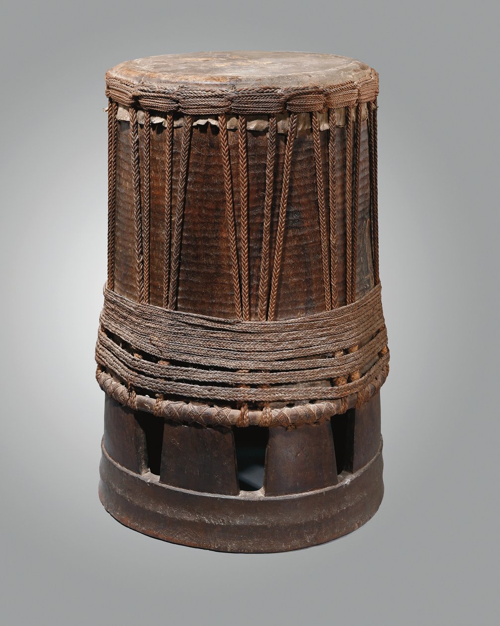 Tambour, Pahu, das Ilhas Marquesas (madeira e cordão) de Polynesian Polynesian