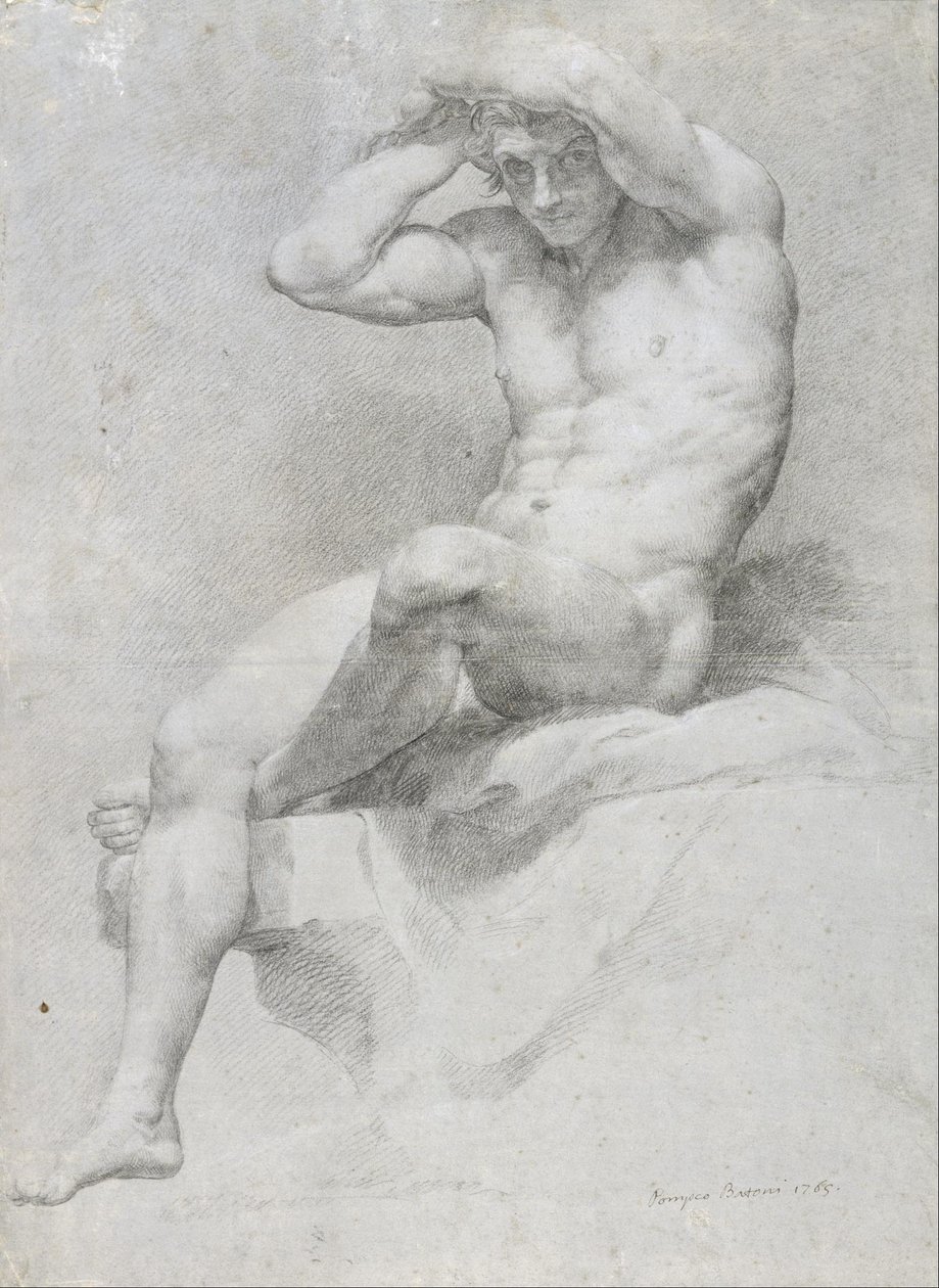 Nu acadêmico de Pompeo Girolamo Batoni