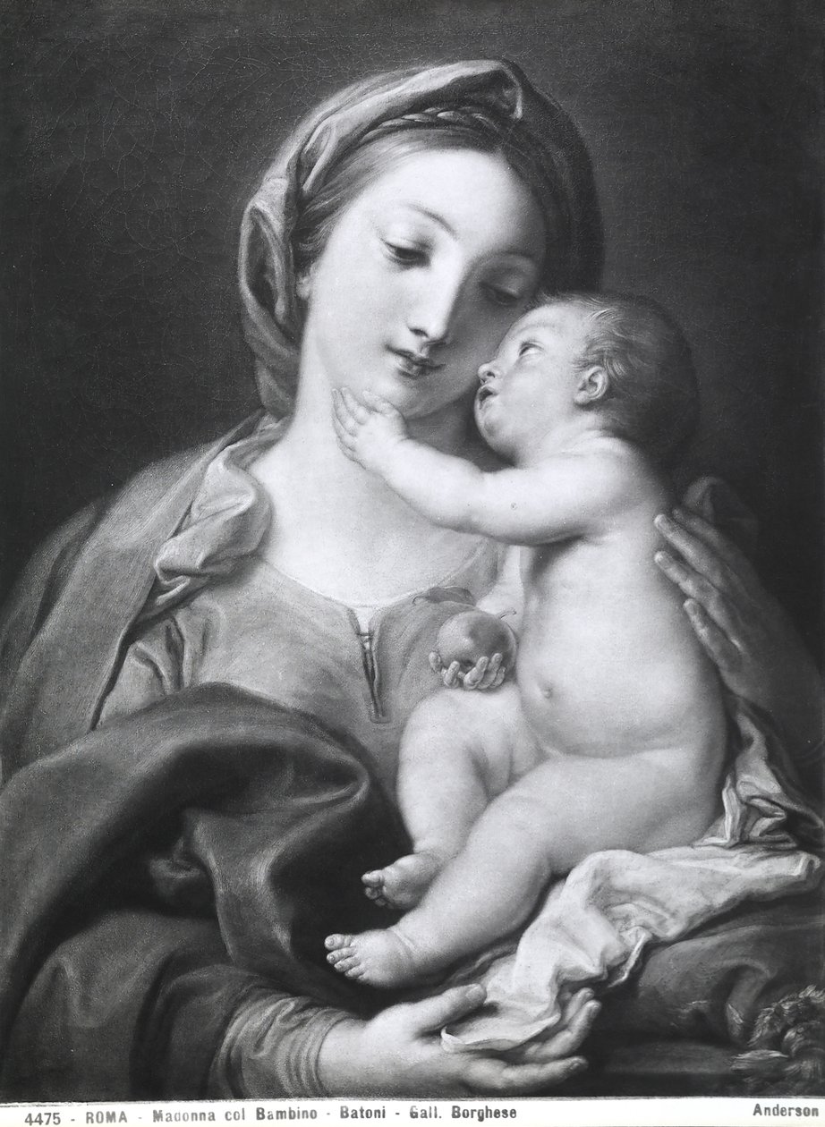 Madonna e criança, 1708 de Pompeo Girolamo Batoni