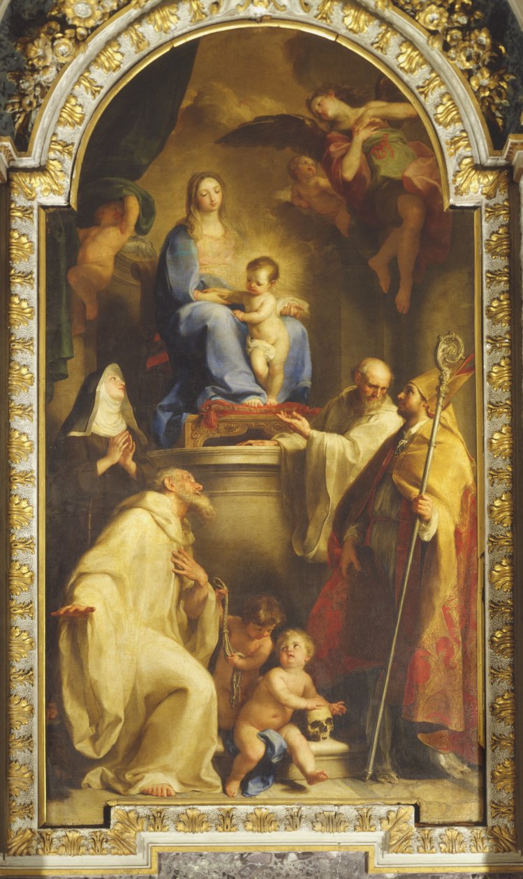 Madonna e a Família Abençoada Gabrielli de Pompeo Girolamo Batoni
