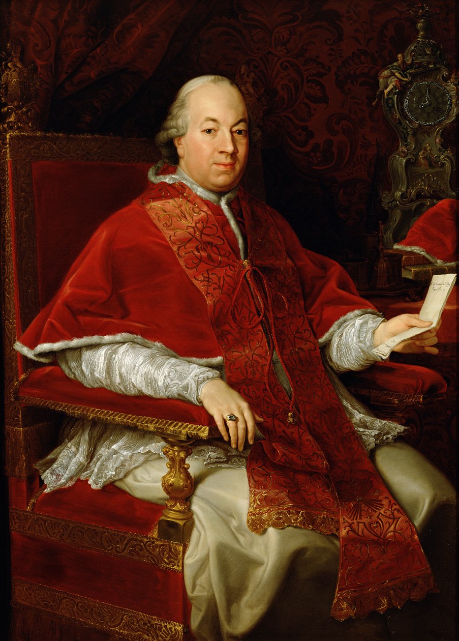 Papa Pio VI (1717-99) c.1775-76 de Pompeo Girolamo Batoni