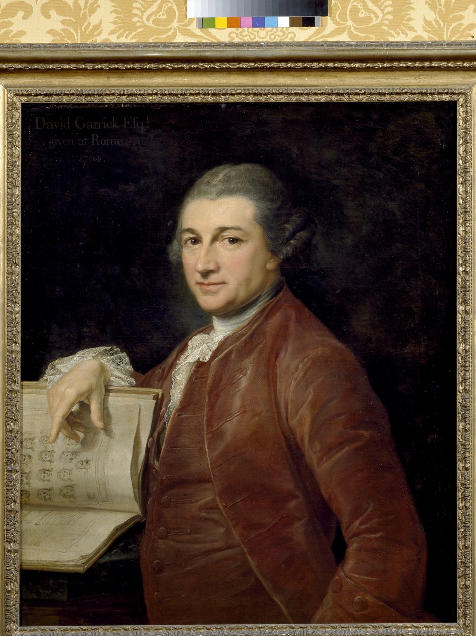 Retrato de David Garrick, 1764 de Pompeo Girolamo Batoni