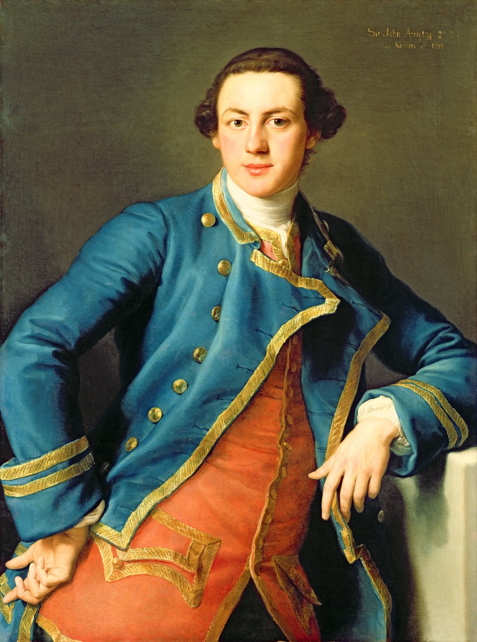 Retrato de Sir John Armytage (1732-58) 2º Bart de Kirklees, 1758 de Pompeo Girolamo Batoni