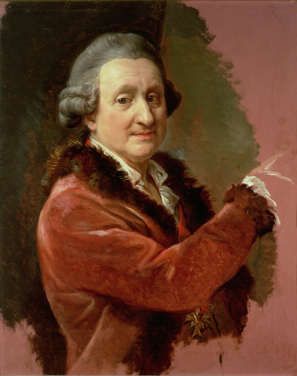 Auto-retrato, 1773-87 de Pompeo Girolamo Batoni