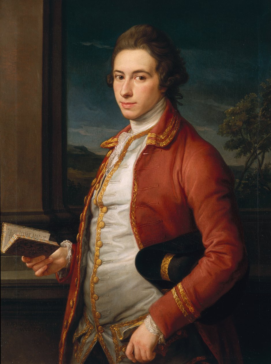 Sir William FitzHerbert (1748-91), cavalheiro-arrogante do rei George III, em 1768 de Pompeo Girolamo Batoni