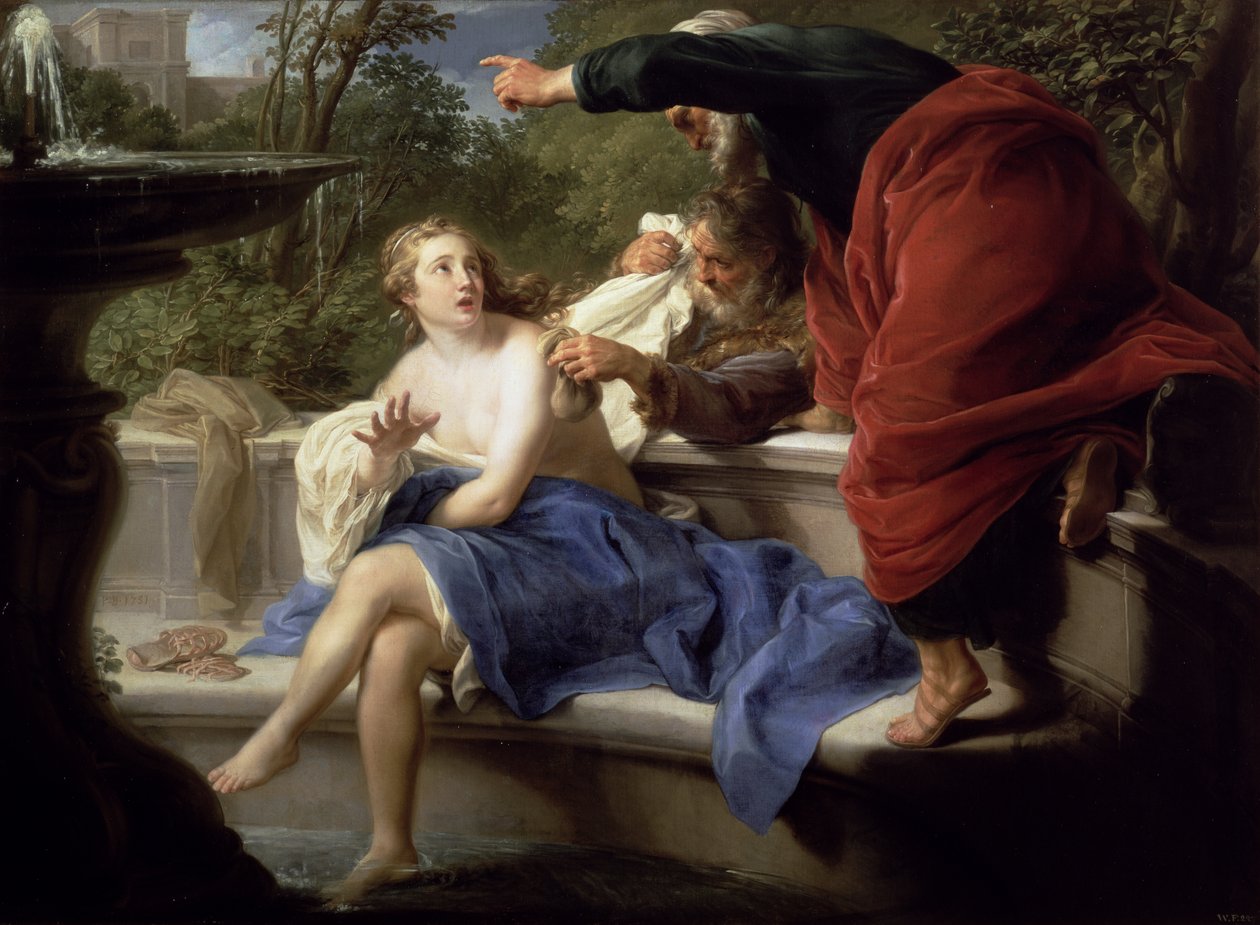 Susanna e os Anciãos, 1751 de Pompeo Girolamo Batoni
