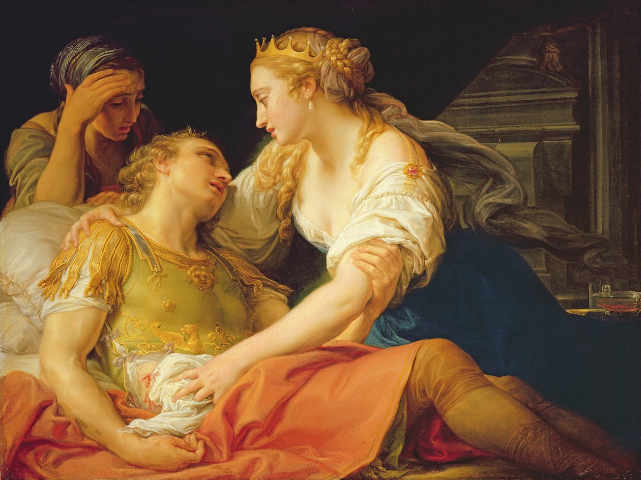 A morte de Marc Anthony, 1763 de Pompeo Girolamo Batoni