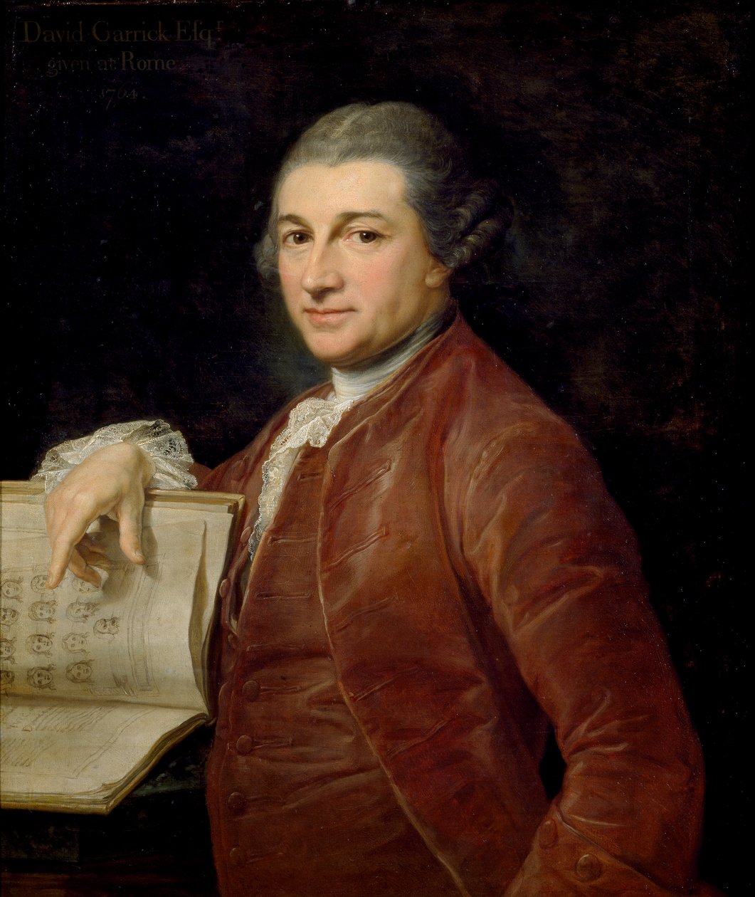 David Garrick, 1764 de Pompeo Batoni