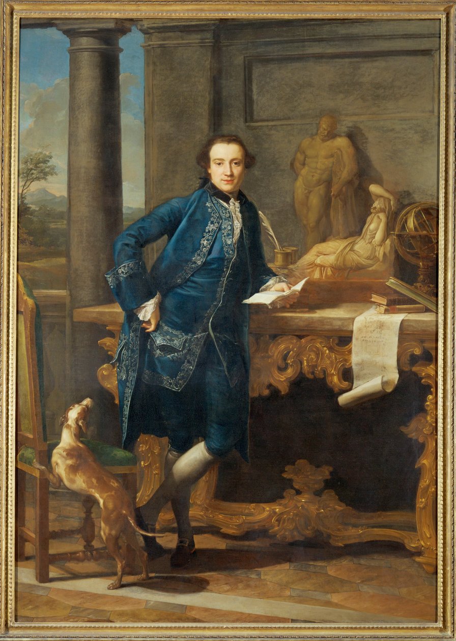 Charles John Crowle, amante da arte ... de Pompeo Girolamo Batoni