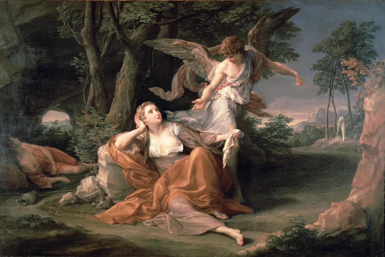 Agar no deserto de Pompeo Girolamo Batoni