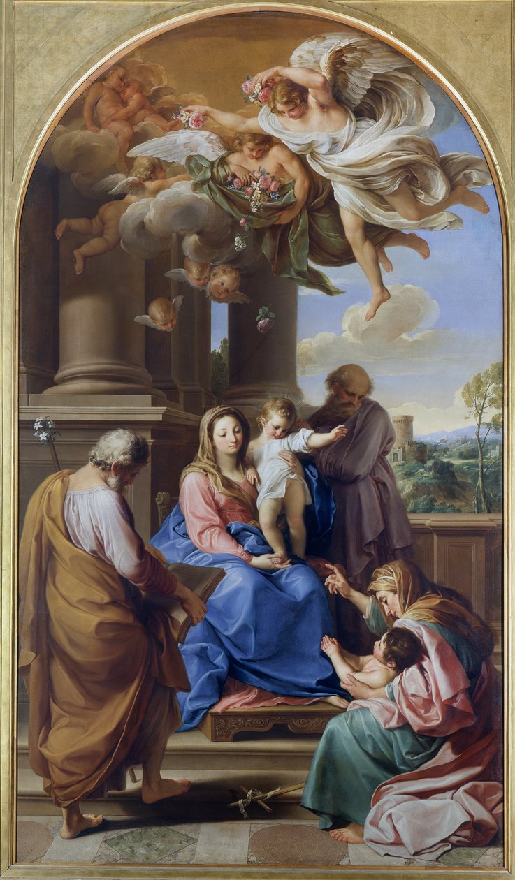 Madonna e Criança com os Santos José, Zacarias e Elisabeth e o Menino São João de Pompeo Girolamo Batoni