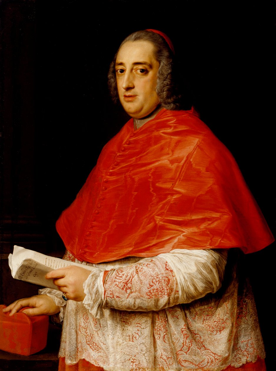 Retrato do cardeal Prospero Colonna di Sciarra de Pompeo Girolamo Batoni
