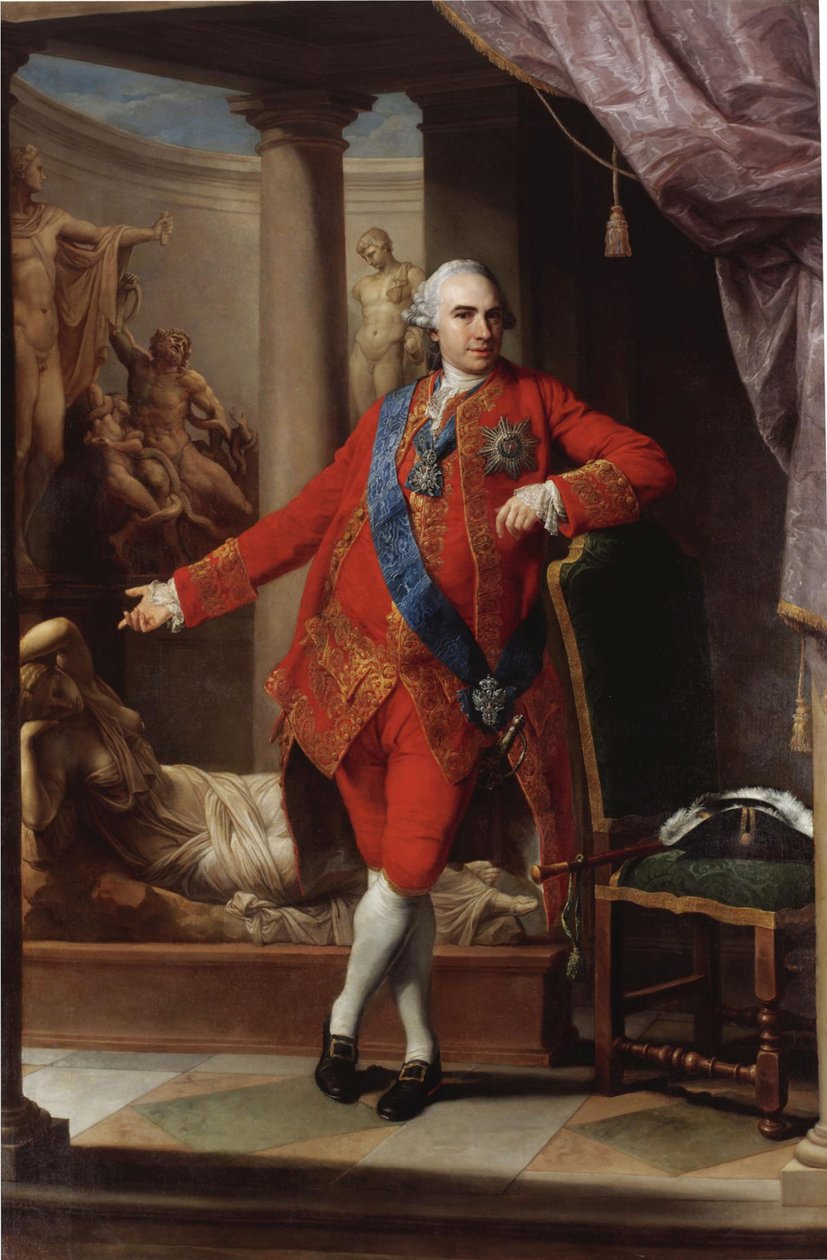 Retrato do Conde Kirill Razumovsky 1728-1803, o último Hetman da Ucrânia, 1766 de Pompeo Girolamo Batoni