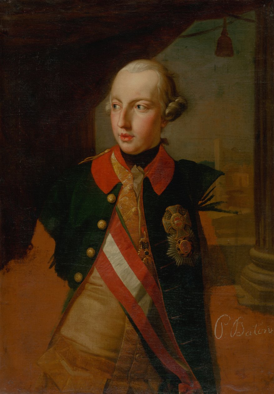 Retrato do imperador José II 1741-1790, 1769. de Pompeo Girolamo Batoni