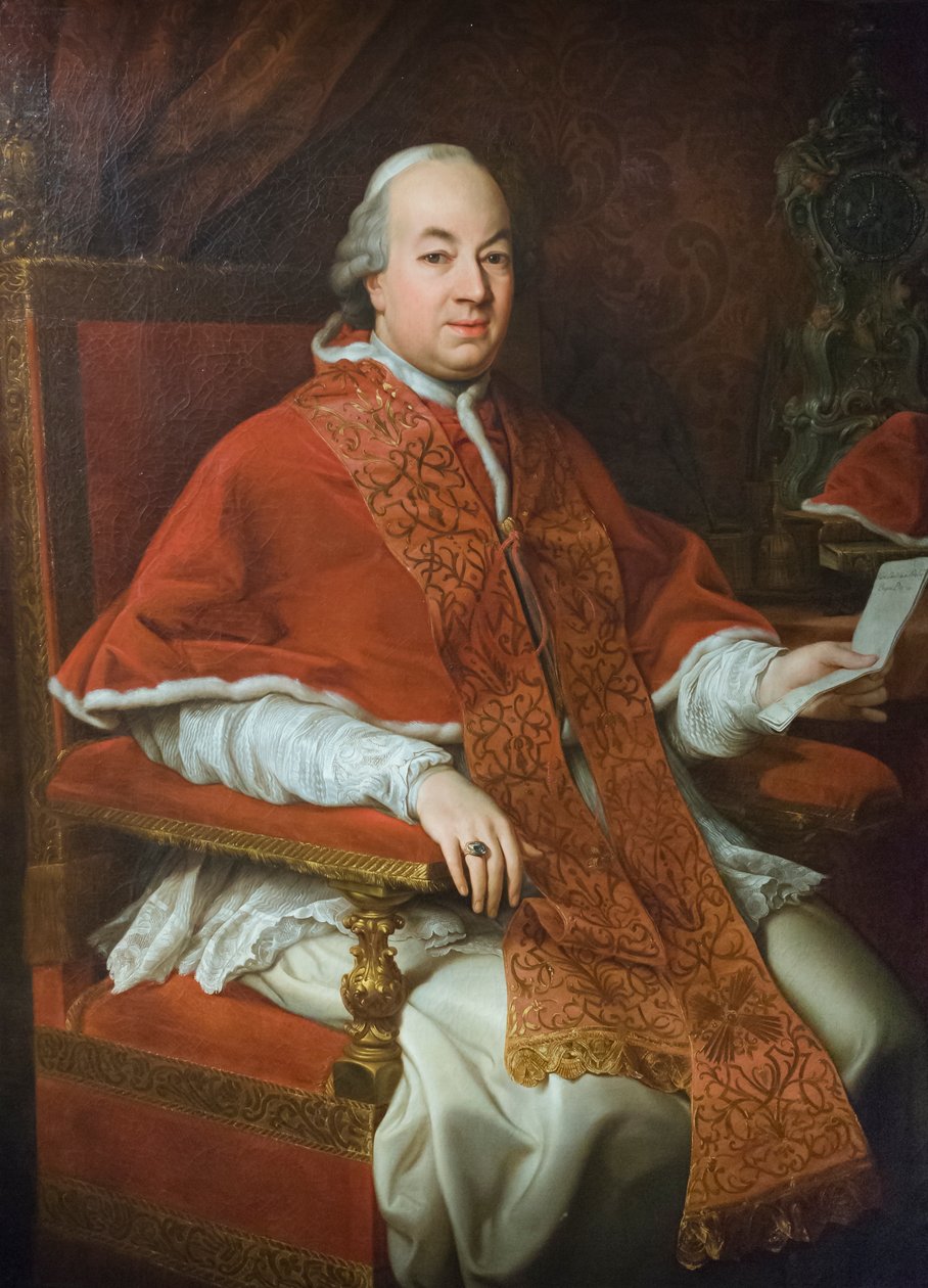 Retrato de Pio VI Braschi, c.1776 (óleo sobre tela) de Pompeo Girolamo Batoni