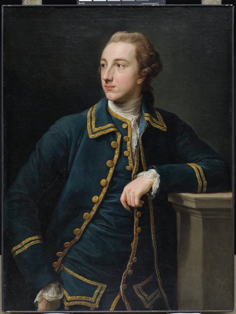Retrato de um Homem de fato verde, c.1760 (óleo sobre tela) de Pompeo Girolamo Batoni