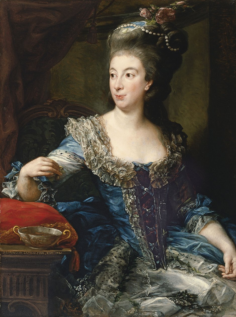Retrato da Condessa Maria Benedetta de San Martino de Pompeo Girolamo Batoni