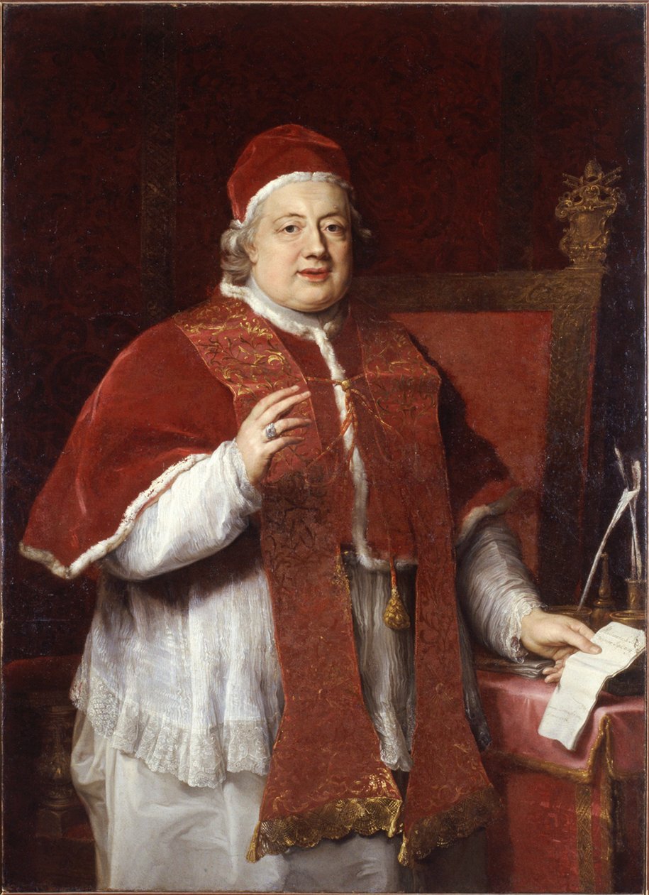 Retrato do Papa Clemente XIII 1693-1769, 1760. de Pompeo Girolamo Batoni