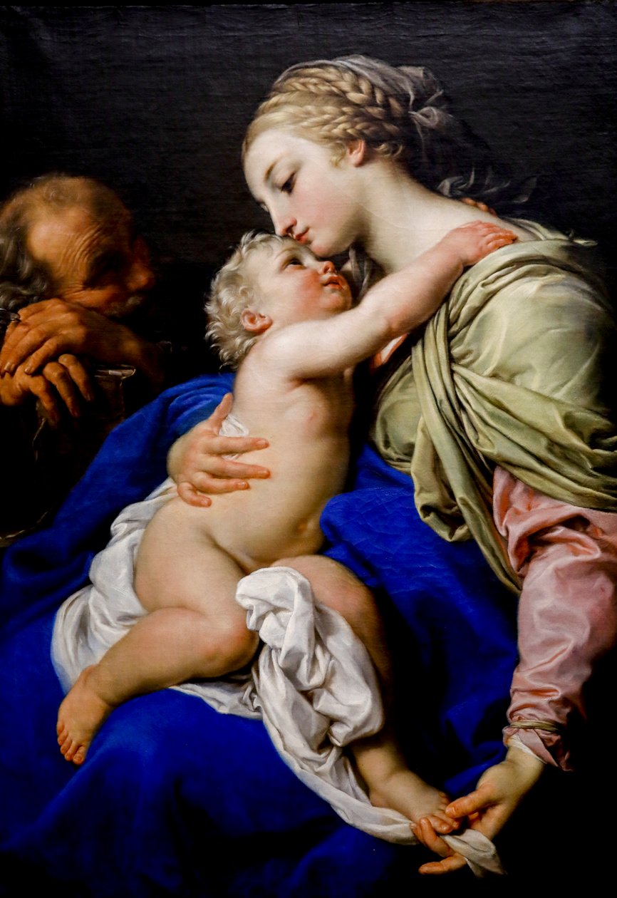 A Sagrada Família. Século XVIII (óleo sobre tela) de Pompeo Girolamo Batoni